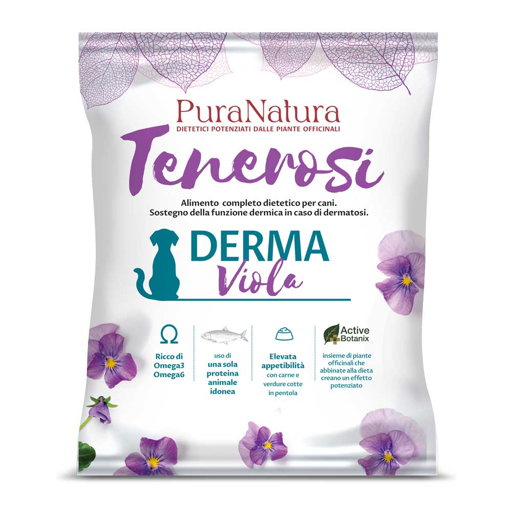 TENEROSI DERMA VIOLA CANE - Supporto della Funzione Dermica in caso di Dermatosi