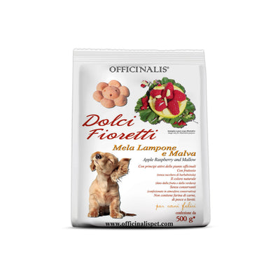 DOLCI FIORETTI MELA, LAMPONE E MALVA