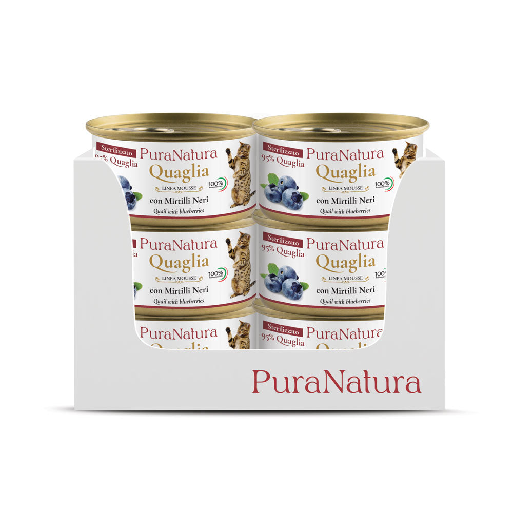 MOUSSE STERILIZZATO QUAGLIA CON MIRTILLI