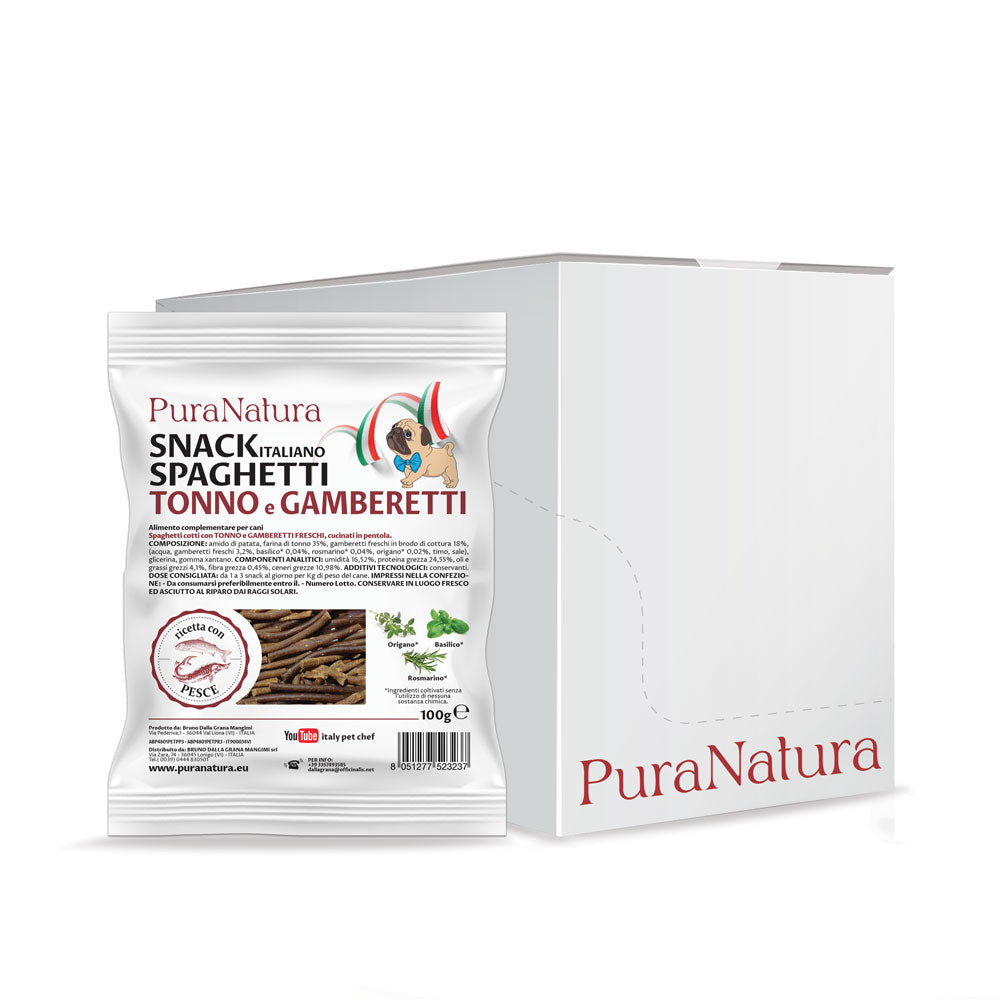 SPAGHETTI TUNA AND SHRIMP SNACK - Multipack 12x100g