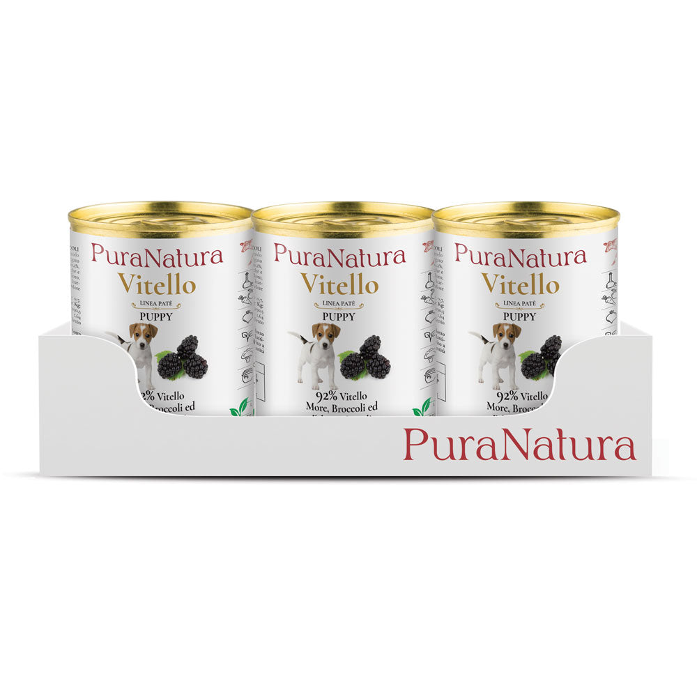 PATÉ PUPPY VEAL AND BLACKBERRIES - Multipack