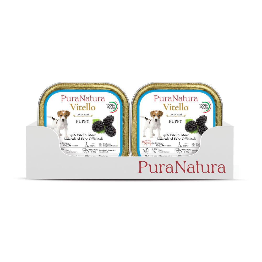 PATÉ PUPPY VEAL AND BLACKBERRIES - Multipack
