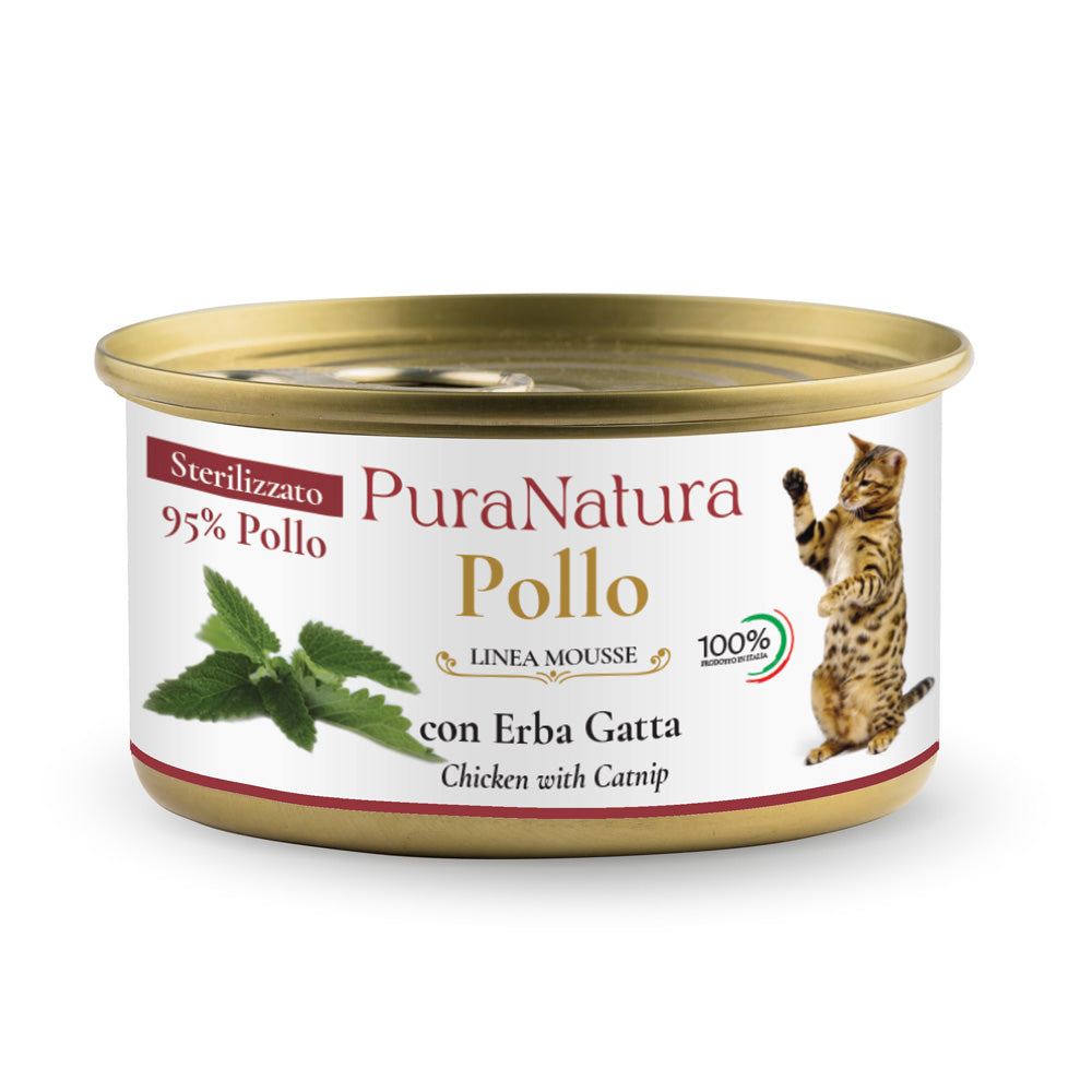 MOUSSE STERILIZZATO POLLO CON ERBA GATTA