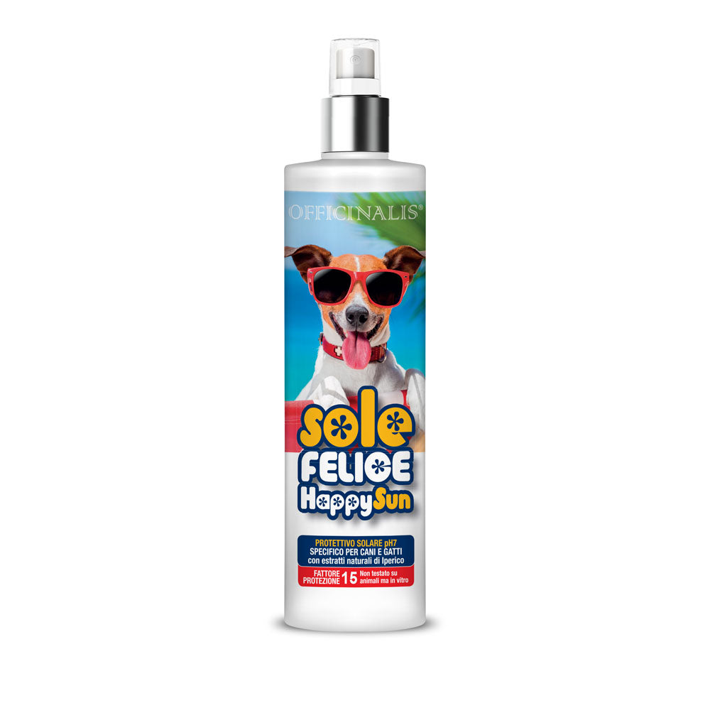 HAPPY SUN - Spray protezione solare per cani e gatti