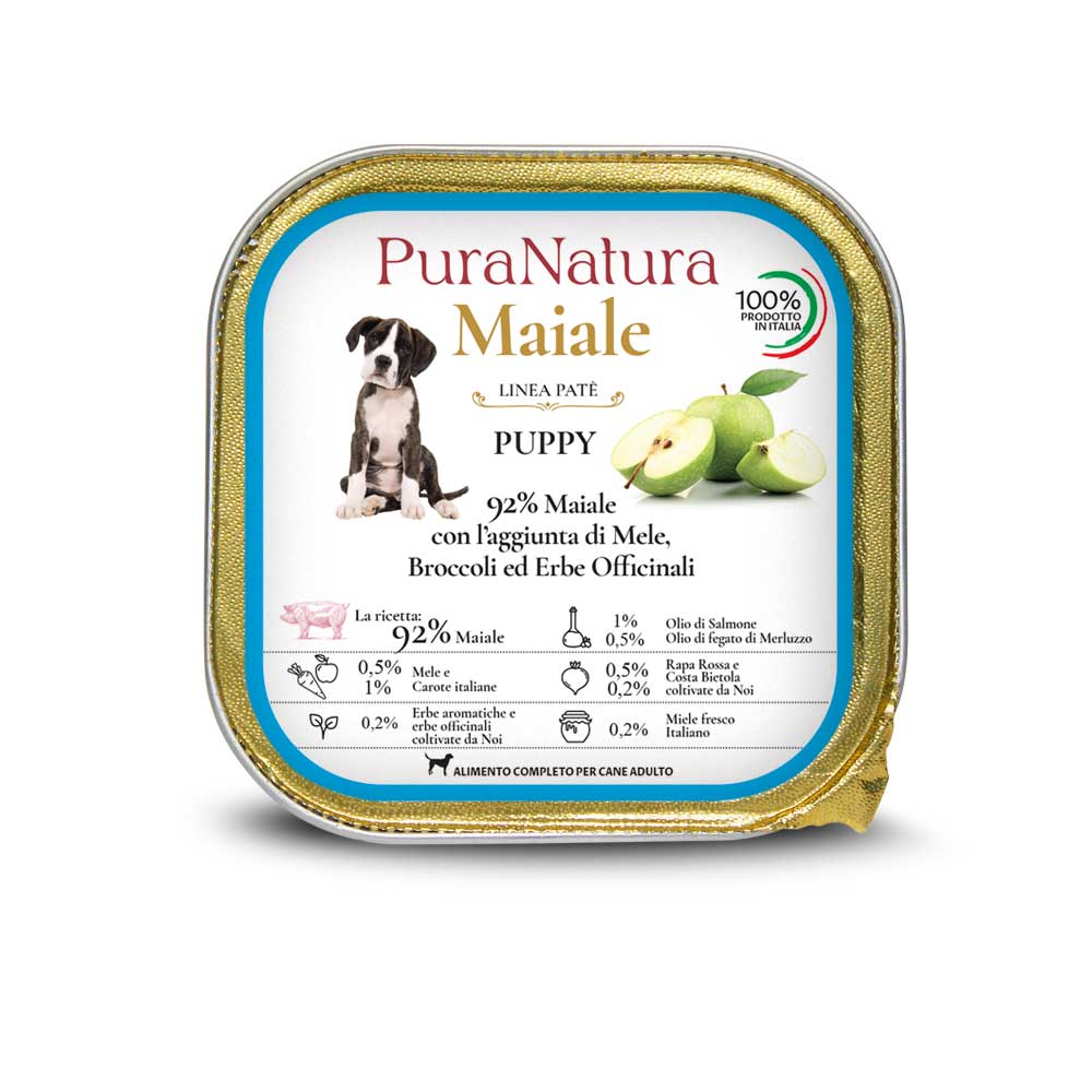 PATÉ PUPPY MAIALE E MELE